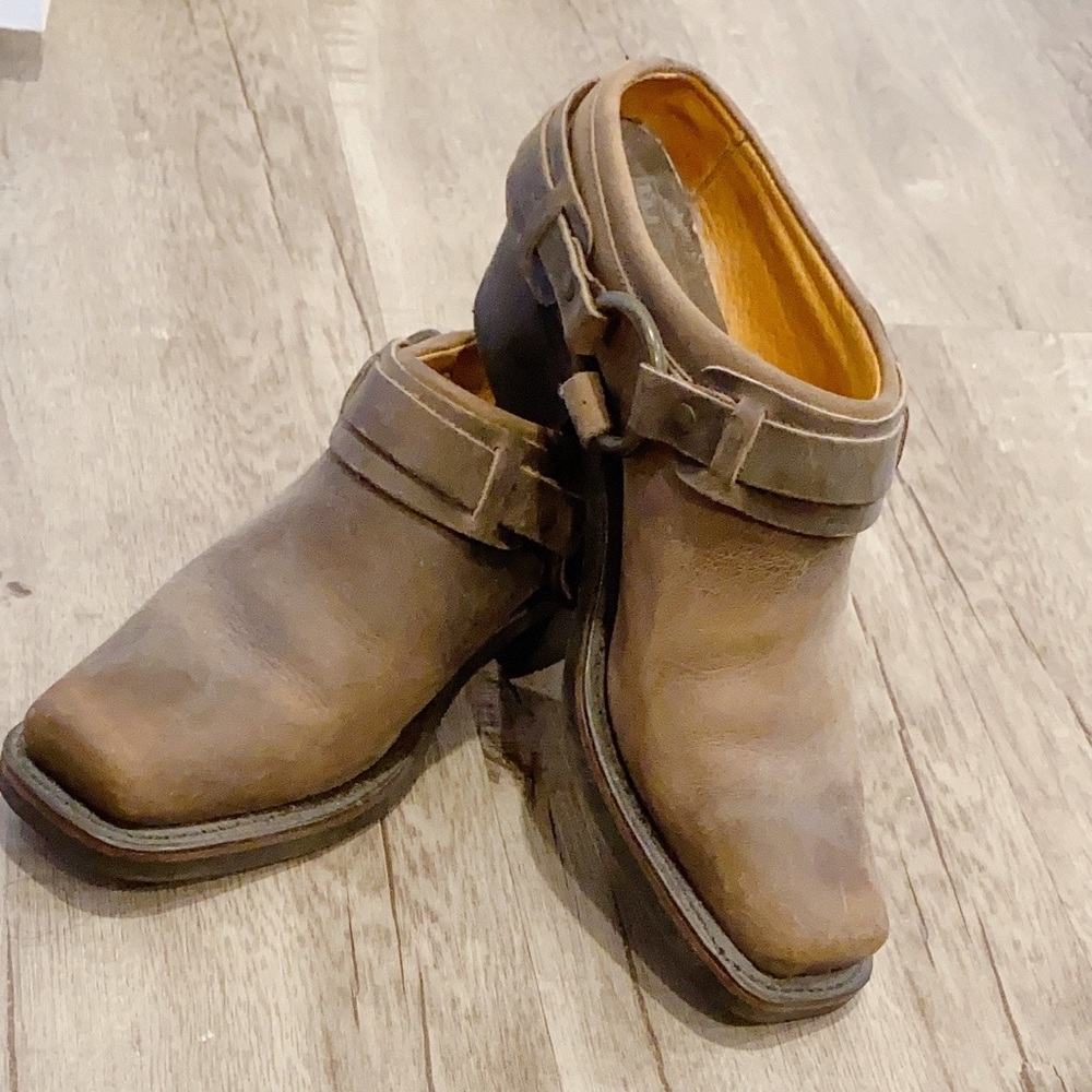 Frye Mule Belt Harness Boot